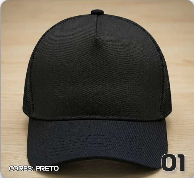 Trucker telado — Preto · modelo 01