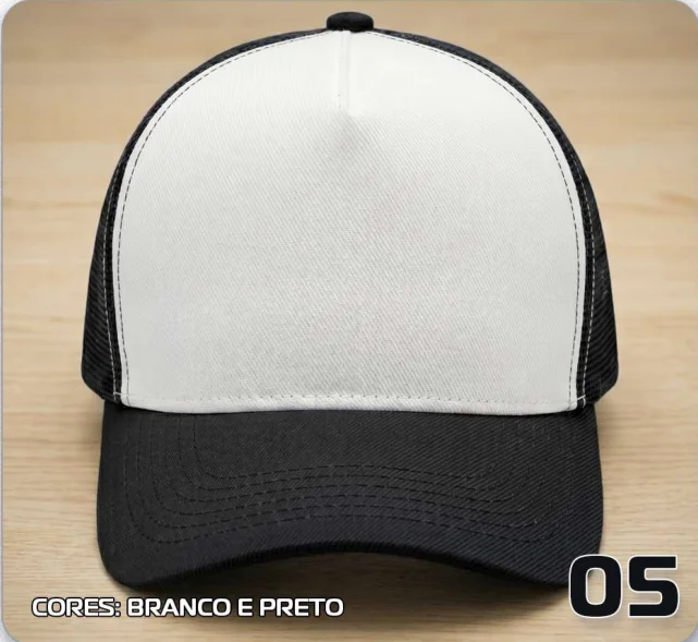 Trucker telado — Branco e preto · modelo 05
